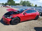 2018 Tesla Model 3 Red vin: 5YJ3E1EBXJF129686