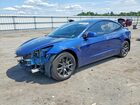2022 Tesla Model 3 Blue vin: 5YJ3E1EBXNF246691