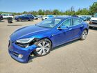2020 Tesla Model S Blue vin: 5YJSA1E28LF369863