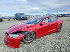 2021 Tesla Model S Red vin: 5YJSA1E50MF454384