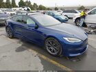 2021 Tesla Model S Long Range Dual Motor All-wheel Drive Blue vin: 5YJSA1E54MF428368
