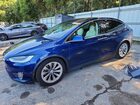 2017 Tesla Model X Blue vin: 5YJXCBE2XHF077371