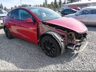 2021 Tesla Model Y Long Range Dual Motor All-wheel Drive Red vin: 5YJYGDEE0MF259122