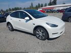 2021 Tesla Model Y Long Range Dual Motor All-wheel Drive White vin: 5YJYGDEE3MF234053