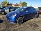 2021 Tesla Model Y Blue vin: 5YJYGDEE7MF302192