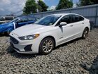 2019 Ford Fusion Se Белый vin: 3FA6P0LU5KR158167