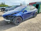 2023 Tesla Model X Blue vin: 7SAXCBE65PF416865