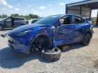 2024 Tesla Model Y Blue vin: 7SAYGDED9RF158114