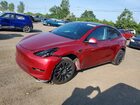 2024 Tesla Model Y Red vin: 7SAYGDEE0RF019997