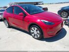 2024 Tesla Model Y Long Range Dual Motor All-wheel Drive Red vin: 7SAYGDEE5RA217617