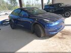 2024 Tesla Model Y Long Range Dual Motor All-wheel Drive Blue vin: 7SAYGDEE5RF007733