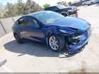2024 Tesla Model Y Long Range Dual Motor All-wheel Drive Blue vin: 7SAYGDEE7RF031306