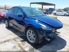 2022 Tesla Model Y Long Range Dual Motor All-wheel Drive Blue vin: 7SAYGDEE9NF348689
