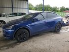2024 Tesla Model Y Blue vin: 7SAYGDEE9RA266237
