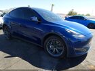 2024 Tesla Model Y Long Range Dual Motor All-wheel Drive Blue vin: 7SAYGDEE9RF183295
