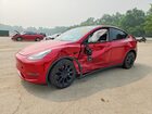 2022 Tesla Model Y Red vin: 7SAYGDEEXNF339869