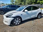 2024 Tesla Model Y White vin: 7SAYGDEEXRA259040