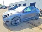 2022 Tesla Model Y Blue vin: 7SAYGDEF3NF462602