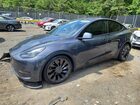 2022 Tesla Model Y Gray vin: 7SAYGDEF6NF451884