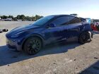 2022 Tesla Model Y Blue vin: 7SAYGDEF7NF516001