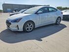 2019 Hyundai Elantra Sel White vin: 5NPD84LF7KH463213