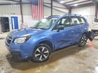 2018 Subaru Forester 2.5i Blue vin: JF2SJABCXJH422025