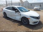 2019 Honda Civic Ex White vin: JHMFC1F32KX006545