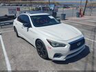 2018 Infiniti Q50 3.0t Luxe White vin: JN1EV7AP8JM352381