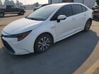 2021 Toyota Corolla Le White vin: JTDEAMDE2MJ001148