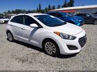 2016 Hyundai Elantra Gt   White vin: KMHD35LH8GU251600
