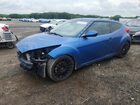 2016 Hyundai Veloster Turbo Синий vin: KMHTC6AE2GU257645