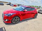 2016 Hyundai Veloster Turbo Red vin: KMHTC6AE4GU260238