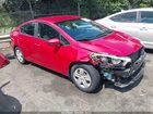 2016 Kia Forte Lx Красный vin: KNAFK4A68G5574998