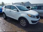 2016 Kia Sportage Lx White vin: KNDPBCACXG7880404