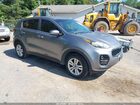 2018 Kia Sportage Lx Gray vin: KNDPMCAC6J7421307