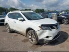 2016 Nissan Rogue Sv Белый vin: KNMAT2MVXGP603813