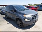 2018 Ford Ecosport S Серый vin: MAJ6P1SL0JC228718