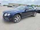 2016 Bentley Continental Gtc V8 Blue vin: SCBGT3ZA8GC055326