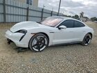 2020 Porsche Taycan Turbo White vin: WP0AC2Y15LSA71226
