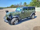 2021 Jeep Wrangler Unlimited Sport Зеленый vin: 1C4HJXDG8MW814092