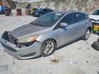 2017 Ford Focus Se Silver vin: 1FADP3K2XHL217956