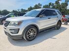 2017 Ford Explorer Sport Silver vin: 1FM5K8GT0HGA20505