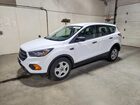 2018 Ford Escape S White vin: 1FMCU0F70JU855966