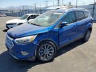 2017 Ford Escape Titanium Синий vin: 1FMCU0JD4HUE55064