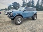 2022 Ford Bronco Base Blue vin: 1FMEE5DP1NLB09189