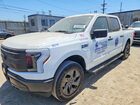 2025 Ford F150 Lightning Pro White vin: 1FT6W1BM9SWG16603