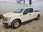 2018 Ford F150 Super Cab White vin: 1FTEX1C53JFE11003