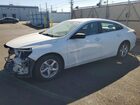 2018 Chevrolet Malibu Ls White vin: 1G1ZC5STXJF101167