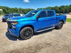 2022 Chevrolet Silverado C1500 Custom Blue vin: 1GCPABEK6NZ592380