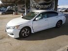 2016 Honda Accord Lx White vin: 1HGCR2F4XGA089431